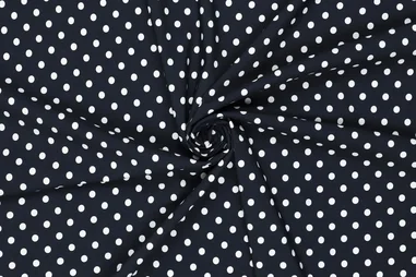 155gr/M² - Polyamide stof - travel - stippen - donkerblauw - 22793-600