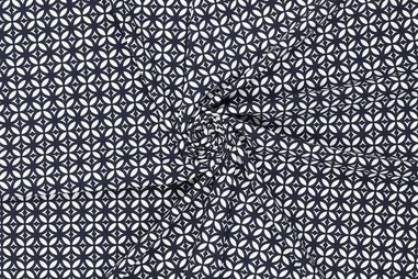 155gr/M² - Polyamide stof - travel - abstract - donkerblauw - 22793-601