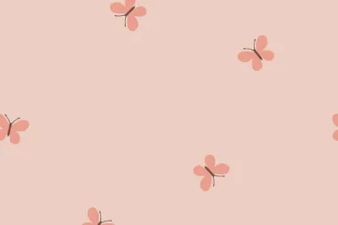 Nude - Tricot stof - vlinders - nude - 26655-111