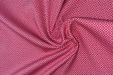 JT stoffen - Stretch stof - fantasie - fuchsia - JT832