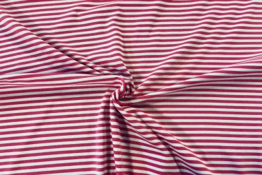 Roze stoffen - Tricot stof - strepen - roze - JT850