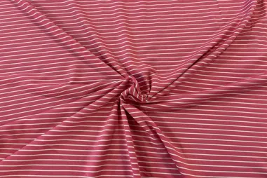 Top - Tricot stof - strepen - roze - JT863