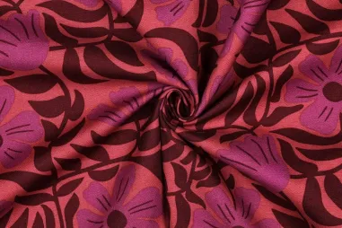 Diverse merken stoffen - Canvas stof - bloemen - blush - 7042-005