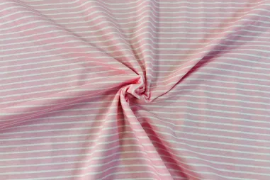 JT stoffen - Tricot stof - strepen - roze - JT840