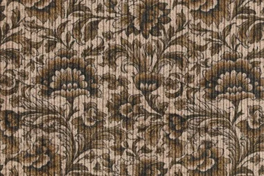 Goldbraun - Ribcord stof - corduroy - lichte rek - digitaal bloemen - goudbruin - 23030-580