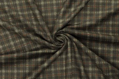 Blazer - Ribcord stof - corduroy - stretch - digitaal checks - groen - 23031-215