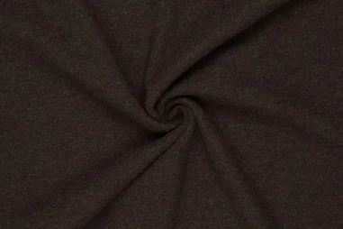 Gewebt - Polyester stof - wool touch - donkerbruin - 23080-100