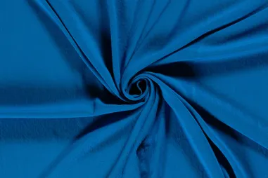 Bluse - Viscose stof - bubble - licht kobaltblauw - 23155-005