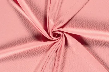 Top - Viscose stof - bubble - roze - 23155-013