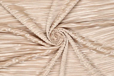 Naturel stoffen - Plissé stof - pleated lizzy - naturel - 21332-092
