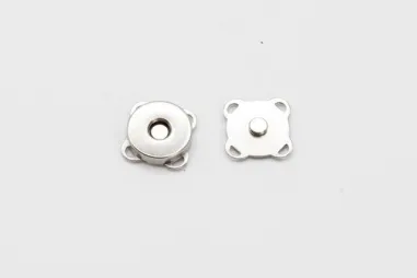 Tas accesoires - fournituren - Magneetsluiting voor tassen 15 mm - zilver - XAC22-560-015