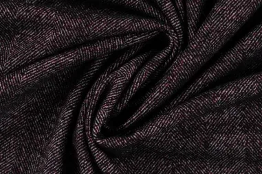Rayon stoffen - Rayon stof - jacquard brushed - herringbone - wijnrood - Q22924-190