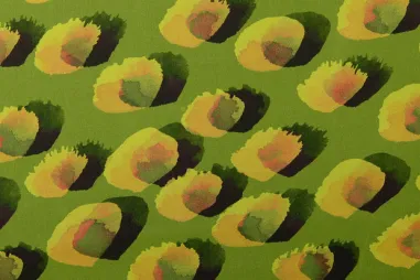 Groene stoffen - Viscose stof - satijn - digitaal stippen - groen - 60250-023