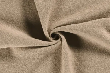 Wollen stoffen - Wollen stof - gekookte wol - beige - 4578-052
