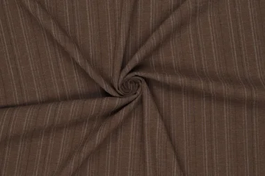 Velours stof - velvet crinkle - bruin - 416059-331 - Licht rekbare stof - strepen - bruin - 23174-100