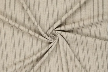 Embroidery stof - chenille embroidery - wooly touch - bladeren - naturel - 23212-170 - Rekbare stof - strepen - naturel - 23174-178
