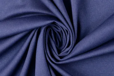 Blauwe stoffen - Tricot stof - punta di roma - glitter - blauw - 60290-008