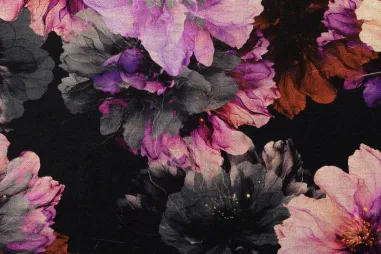 240gr/M² - Tricot stof - digitaal bloemen - 60639-045