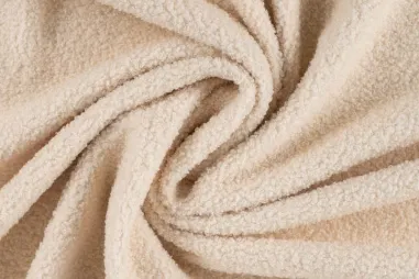 Fleece stoffen - Fleece stof - teddy fleece - ecru - 4/K47116-510
