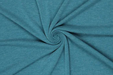 Nieuwe stoffen - Gebreide stof - angora look - petrol blauw - 90076-670