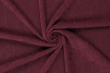 Donkerrode stoffen - Stretch stof - chenille - jeans look - donkerrood - 90183-400