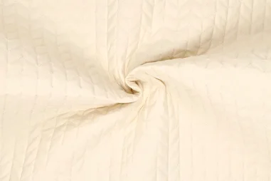 Voorjaar stoffen - Doorgestikte stof - quilt maite - gebroken wit - 20246-030