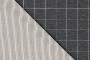 Katoen Tricot - Tricot stof - punta di roma - double face - ruiten en strepen - naturel - 23104-171
