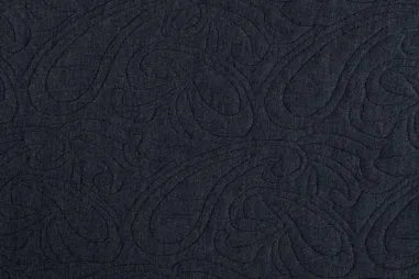 Dunkelblau - Gebreide stof - jacquard - paisley bubble 3D - donkerblauw - Q22917-980