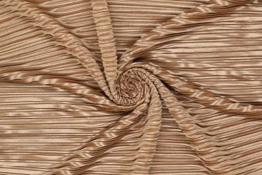 Camelbeige - Plissé stof - pleated lizzy - camel - 21332-098