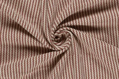 Kissen - Polyester stof - jacquard brushed - strepen - bordeaux - 26070-018
