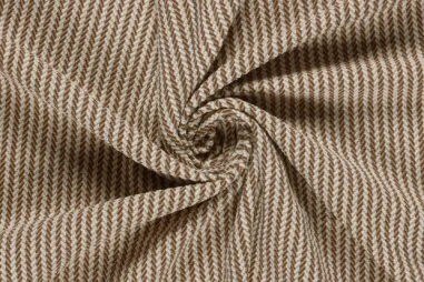  Jersey Stoff - Ottomane gerippt - braun - 18493-055 Jersey Stoff - Ottomane gerippt - braun - 18493-055 - Polyester stof - jacquard brushed - strepen - bruin - 26070-055