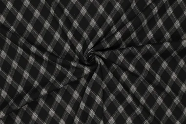 KN 0168-999 Steppfutter schwarz - Stretch stof - jacquard - wiebers - zwart - 23235-998