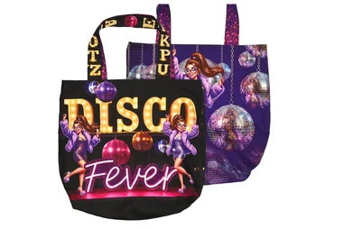 260gr/M² - Paneel stof - canvas paneel voor tas - disco fever - KN10001