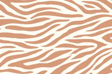 Nude - Tricot stof - terry crêpe - zebraprint - nude - 26679-011