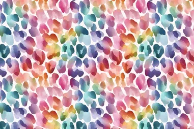 Multi kleur stoffen - Tricot stof - digitaal leopard - multi - S10001-001