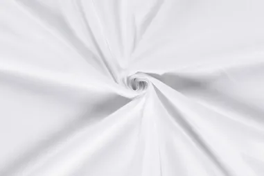 witte stoffen - Katoenen stof - stretch satijn - wit - 3122-050