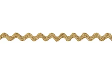 Zickzackband* - Zigzagband 10.5 mm - lurex - goud - A1033.10.101