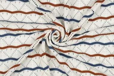 Jacquard stoffen - Gebreide stof - jacquard - ajour - ecru - 4831-001