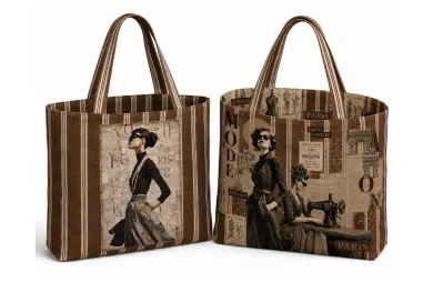 Neue Stoffe - Paneel stof - canvas paneel voor tas - vintage magazine - S40027-580