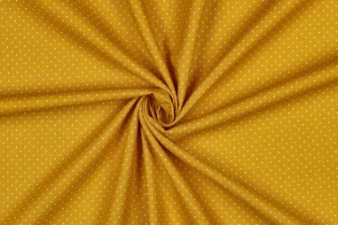 Keukenschort - Katoenen stof - poplin - stipjes - oker - 4948-026