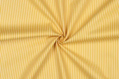 Voile stof - Crêpe Georgette - geel - 3956-035 - Katoenen stof - poplin - strepen - geel - 8234-016