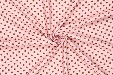 Nieuwe stoffen - Viscose stof - luna polka airflow - lichtroze - 23741-880