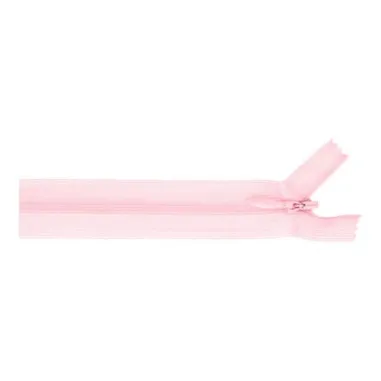 Lichtroze stoffen - Blinde rits 60 cm lichtroze 749