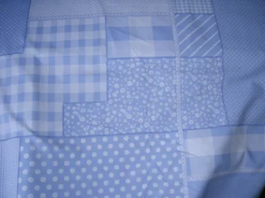 Baumwolle Stoffe Karo - NB 5634-2 Baumwolle Patchwork hellblau