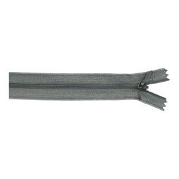 22 cm Reißverschlüsse - nahtverdeckter Reissverschluss 25 cm grau