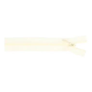 Kunststoff-Reißverschlüsse - nahtverdeckter Reissverschluss 60 cm ecru