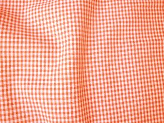 Katoenen stoffen Boerenbont ruiten - Katoen stof - boerenbont mini ruitje oranje - 0.2 - 5581-036