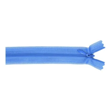 Kunststoff-Reißverschlüsse - nahtverdeckter Reissverschluss 60 cm kobaltblau
