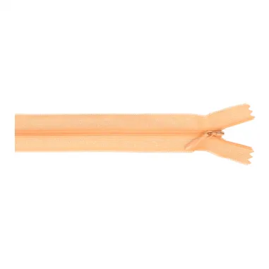 Blinde Reißverschlüsse - nahtverdeckter Reissverschluss 22 cm lachs