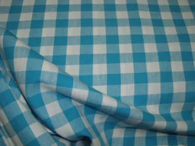 Boerenbont stoffen - Katoen stof - Boerenbont ruit (1,5 cm) - turquoise - 5583-004 op=op